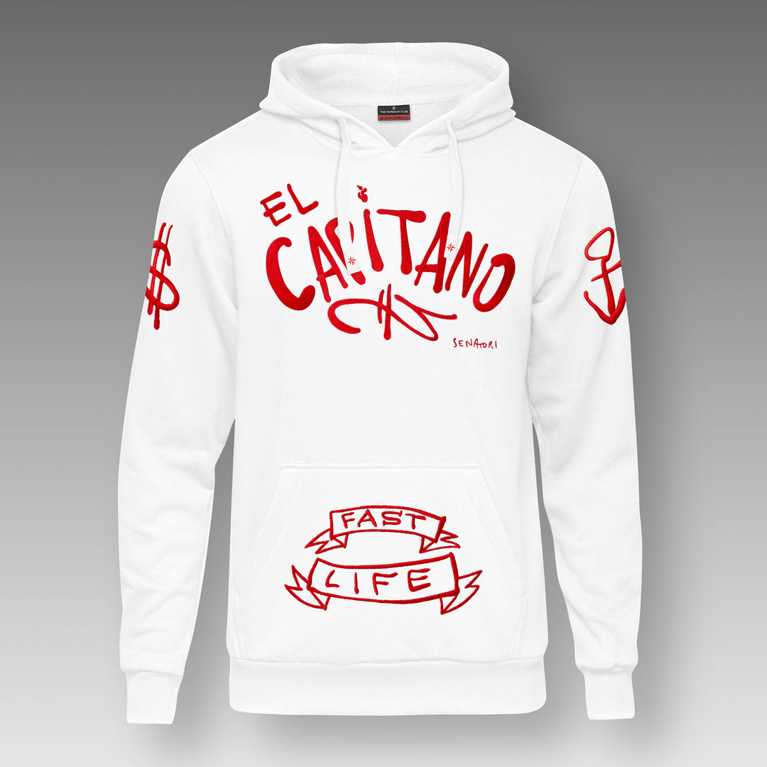 Hoodie White "El Capitano"